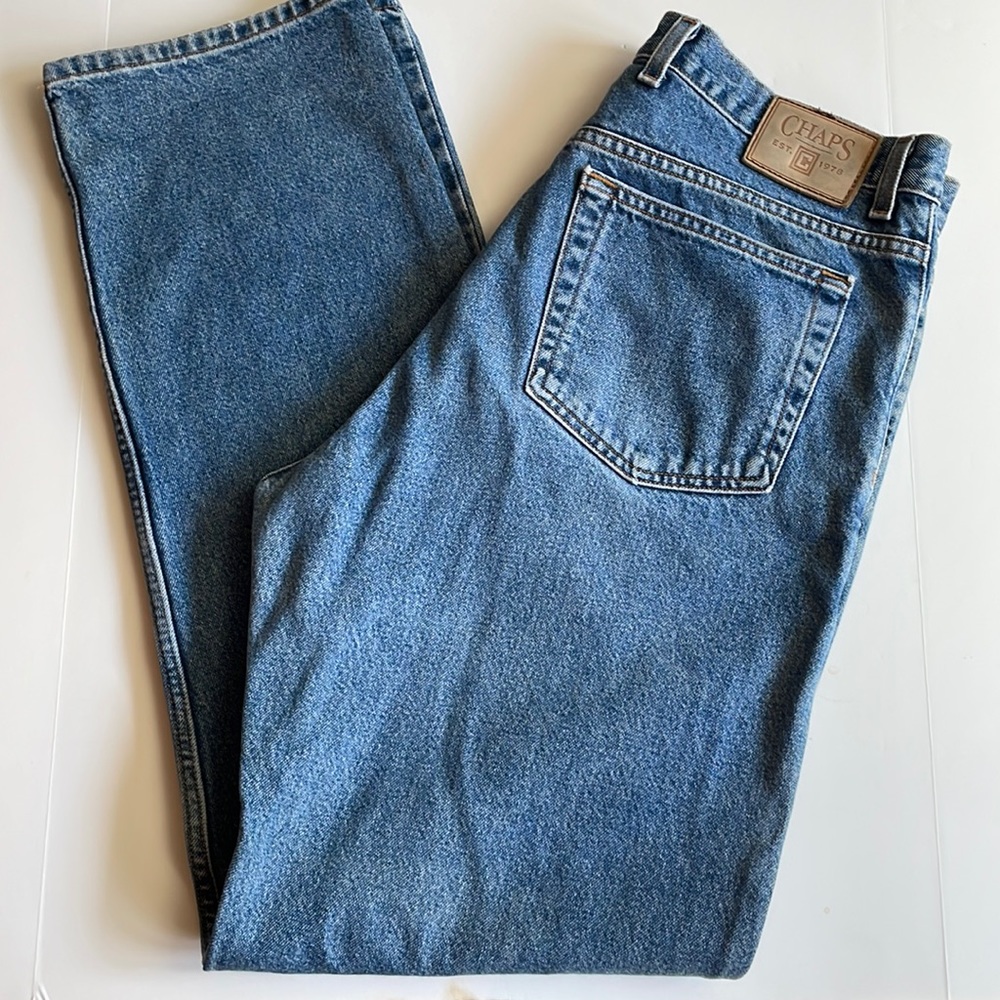 Chaps vintage 100% cotton “dad” jeans size 36 x 34
